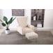 ¹͢ʡLuoyisimall Modern Velvet Accent Chairs with Ottoman, Single Sof