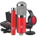 MXL 550/551 Microphone Ensemble Kit (Red) 550 Large-Diaphragm Vocal Condenser Mic & 551 Small Diaphragm Instruments Mic w/Basic Bundle - Sam