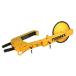 Trimax TWL400 Large size Ultra Max adjustment possibility wheel lock disk with cover free pad lock yellow 