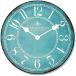 Turquoise  White Wall Clock | Ultra Quiet Quartz Mechanism | Hand Made in USA Beautiful Crisp Lasting Color | Comes in 8 Sizes | 15-Inch