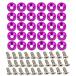 30 Pcs CNC Billet Aluminum Fender Washer Engine Bay Dress Up Kit (Purple)