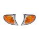 Rareelectrical NEW PAIR OF WHITE TURN SIGNAL LIGHT COMPATIBLE WITH BMW 325I BM2521110 63136915384 63136915383 BM2520110 63-13-6-915-384