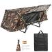 Yescom single tent cot folding type portable waterproof camp high king bed rain fly bag camouflage -ju