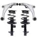 Detroit Axle - Front Lower Control Arms w/Ball Joints + Quick Install Ready Strut w/Coil Spring Replacement for 2007-2013 Nissan Altima - 4pc Set