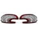 LED Rear Lights VR-924 Tail Light Assembly Tail Lamp 1 Pair Driver And Passenger Side Complete Set Red White Bar compatible with Peugeot 208 2012 2013