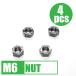 64 titanium шестигранная гайка M6 P1.0 10mm гнездо 4 шт. комплект .. пачка соответствует черный Ti-6Al-4V