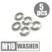 64 titanium flat-washer M10 thickness 2mm outer diameter 20mm 5 piece set .. packet correspondence roasting color none Ti-6Al-4V