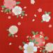  furoshiki .... столица крепдешин 2 ширина примерно 68cm Sakura рисунок красный M42#401 INAZUMA