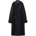 [SALE распродажа ] John Lawrence sali van JOHN LAWRENCE SULLIVAN Wool cotton twill double front trench coat black JLS-1A001-0225-01