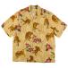 �j�|�A���n NIPOALOHA SILK SHORT SLEEVE ALOHA SHIRT TIGER CAMELLIA x YELLOW NIPOALOHA-N26-SSH01