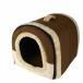 L size pet house folding type pet bed . dog small medium sized dog cat size Brown tea color .. house sofa cushion 