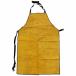  cow leather welding for fire prevention heat-resisting apron work clothes protective clothing welding apron glass skill fire . protection Thunder grinder free size 