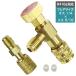 R410a R32 �K�X �`���[�W �R���g���[�� �o���u �I�X ���X 5/16 �I�X 1/4 �ϊ� �A�_�v�^�[ set �G�A�R�� �}�j�z�[���h�Q�[�W