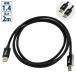 2m 8K Displayport �P�[�u�� 2M DP1.4 60Hz 4K 8K ���� �Q�[�~���O 200cm �f�B�X�v���[�|�[�g �f�B�X�v���C�|�[�g 2��ʉ�