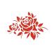  rose роза цветок стикер цветок ROSE модный наклейка машина мотоцикл бытовая техника custom украшать красный 