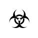  Vaio риск стикер biohazard черный 