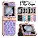  смартфон покрытие Galaxy Z Flip5 5G Z Flip4 5Gke- sling имеется Galaxy zf "губа" 5 кейс стеганое полотно galaxy Z Flip4 5G кейс защитный корпус . покупка 