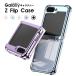Galaxy Z Flip6 5G SCG29 SC-54E кейс Galaxy Z Flip5 SCG23 SC-54D кейс смартфон кейс металлизированный обработка Galaxy Zf "губа" 6 покрытие прозрачный . покупка 