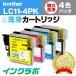 LC11-4PK 4ѥå Brother ֥饶 ȥå إåɥ꡼˥