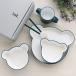 tak Kids посуда комплект Bear - подарочная коробка темно-синий сделано в Японии KIDS DISH gift box bear cutlery