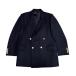  б/у одежда Burberry z темно-синий пятно tailored jacket двойной произведена чистка золотой кнопка боковой Benz 90s AB4 body мужской 
