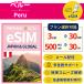 pe Roo + eSIM 5 день - каждый день 500MB-30GB прост в установке самый короткий в тот же день выпуск паспорт не необходимо бесплатная доставка mail поддержка полнота единовременный . страна учеба за границей короткий период командировка дополнение покупка безграничный Peru SIM