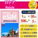   eSIM 1 500MB3GB ñ û¨ȯ ѥݡ DATA ̵ ᡼ۿ ݡȽ  α û ĥ Russia SIM
