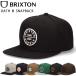 �u���N�X�g�� �L���b�v �X�q BRIXTON ���b�y�� �t���b�g�o�C�U�[ �X�i�b�v�o�b�N �����Y ���f�B�[�X �u�����h �T�C�Y���߉\ �u�����h �X�g���[�g �X�P�[�^�[�u