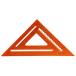 [ параллель импортные товары ] Johnson Level and Tool RAS-170B-ORA 12-Inch GloOrange Structo Cast Rafter Angle Square with out Manual 141