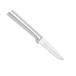 R102 Small Peeling Paring Knife Stainless Steel Blade with Brushed Aluminum Made in The USA, 6-1/8 Inches, Silver Handle