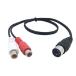 CERRXIAN LEMENG Din 5 Pin Male to 2 RCA Female Professional Grade Audio Cable for Bang & Olufsen, Naim, Quad.Stereo Systems (0.5m)