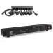 [ параллель импортные товары ] Pyle 19 Outlet 1U 19" Rackmount PDU Power Distribution Supply Center Conditioner Strip Unit Surge Protector 15 Amp Circuit Breaker 4