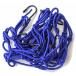 [ параллель импортные товары ] Race-Driven Motorcycle ATV Cargo Net 15 x 15 inch with 6 Hooks Mesh Web - Blue