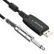[ параллель импортные товары ] HOSONGIN USB гитара кабель - USB интерфейс мужской - 6.35mm 1/4 дюймовый TS монофонический электрогитара конвертер кабель (10 футов 