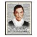 [ параллель импортные товары ] Ruth Bader Ginsburg Wall Art Print - Inspirational Quote Dictionary Home Decor Picture - Upcycled Motivational Decoration for Office,