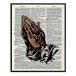 ���¹�͢���ʡ� African American, Black Hands in Prayer, Christian Dictionary Art - 8x10 Photo, Religious Wall Decor - Unframed Poster Picture Print