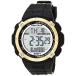 Armitron Sport Men's Gold-Tone Accented Digital Chronograph Black Resin Strap Watch, 40/8468GBK