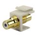 [ параллель импортные товары ] Construct Pro RCA to RCA Keystone Jack, Light Almond, CON3031LA