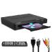 [ параллель импортные товары ] HDMI DVD Player for TV | 1080P Region Free DVD Players for Smart TV | Mini DVD Player with USB, CD & MP3 | HDMI Cable, RCA Cable &