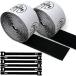 [ параллель импортные товары ] Crosby Pedalboard Grip Kit - 10 Feet (3m) of Heavy Duty Hook & Loop Tape Plus 6 Reusable Cable Ties for Guitar or Bass Pedal Board