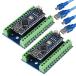 [ параллель импортные товары ] ALAMSCN 2PCS Mini Nano V3.0 ATmega328P for Arduino Micro Controller Board Module with USB Cable + Nano V3.0 Expansion I/O Shield Board