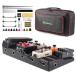 [ параллель импортные товары ] Rockhouse Pedalboard, Guitar Pedal Board Case 20" x 10" Light Effect Boards with Compartment for Power Supply, Gig Bag, Mounting Tape,
