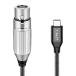 [ параллель импортные товары ] J&D USB C - XLR Mike аудио кабель, сборник комплект модель C из XLR женский микрофонный кабель аудио запись для электродинамический микрофон,iPhone 15/15