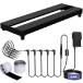 [ параллель импортные товары ] AYCRIT Mini Guitar Pedal Board, Aluminum Alloy 0.9lb Small Effect Bass Pedalboard, 16 * 5.3in, with Pedal Power Supply Adapter 9V DC 1A