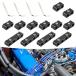 ¹͢ʡ Slykew Pack-12 Metal Four-hole Vehicle Divider, Car Engine Spark Plug Wire Separator Kit, Metal Four-Hole Vehicle Divider, Universal
