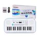 [ параллель импортные товары ] Lexington 32 Key Electric Keyboard, Small Digital Piano for Beginners, Mini Portable Musical Gift (EK3282, White)