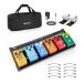 [ параллель импортные товары ] Vangoa Guitar Pedal Board with Built in Power Supply 20.47" x 7.87" Pedalboard 9V/12V/18V Aluminium Alloy Folding Powered Guitar