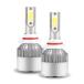 LLII 2PCS 9005 LED Headlight Bulb, 9005/HB3/H10 Car C6 LED Fog Light Replacement, 6000K 3800LM 36W Super Bright High Low Beam Headlamp Bulbs(White)