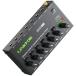 [ параллель импортные товары ] LiNKFOR 6 Channel Audio Mixer, Ultra-compact 6 Channel Bass Noise Line Stereo Audio Mixer for Small Clubs or Bars Microphones,