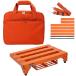 [ параллель импортные товары ] GOKKO Aluminum Alloy Guitar Pedal Board 13.8" x 11" Pedalboard with Power Supply Bracket, Includes Carry Bag & Mounting Tapes (Orange,